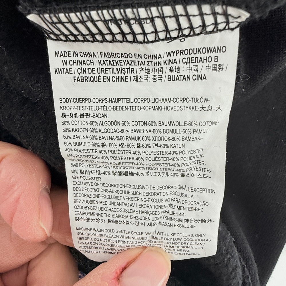 Vans Original Ronal Boxy Crew Black Sweatshirt Women's Size Small - Picture 8 of 8